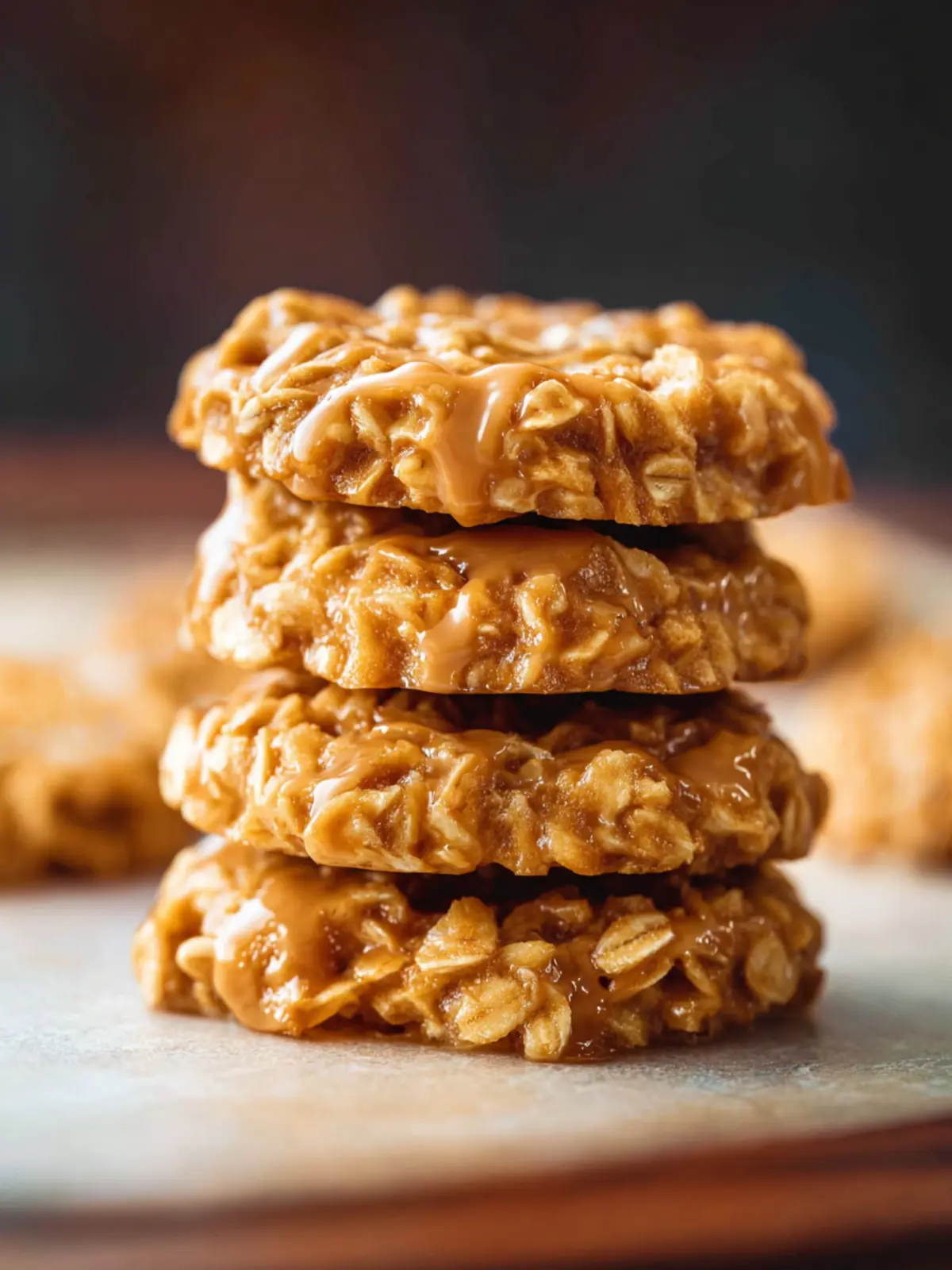 Peanut Butter No Bake Cookies First Image