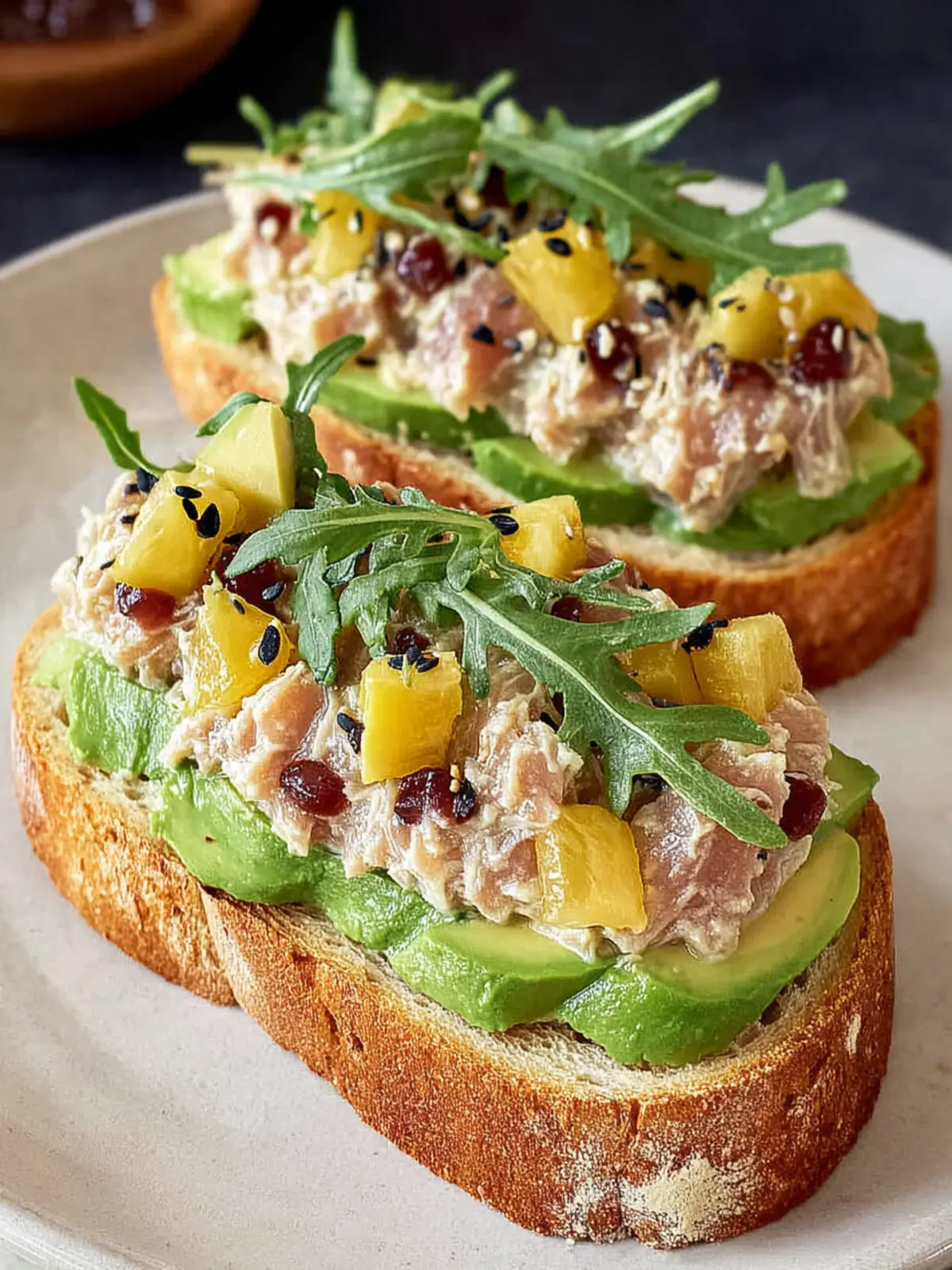 Healthy Tuna Toast with Avocado, Easy Meal Prep First Image