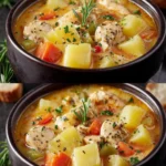 Easy Chicken Soup with Potatoes & Veggies (One-Pot Meal) First Image