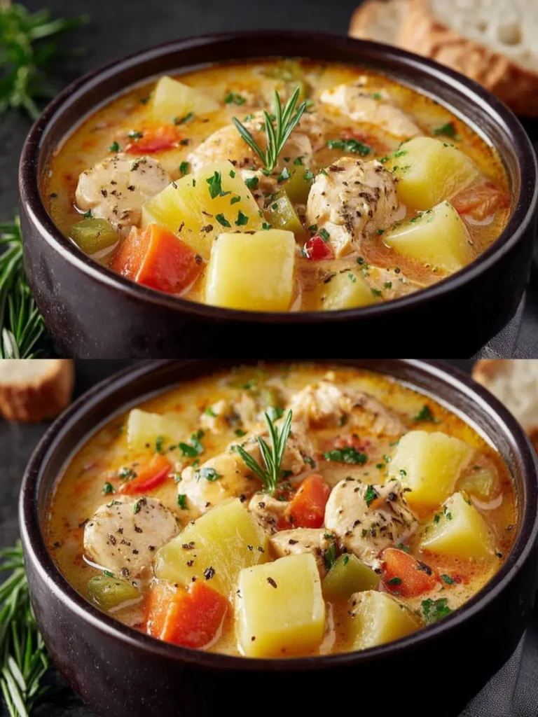 Easy Chicken Soup with Potatoes & Veggies (One-Pot Meal) First Image