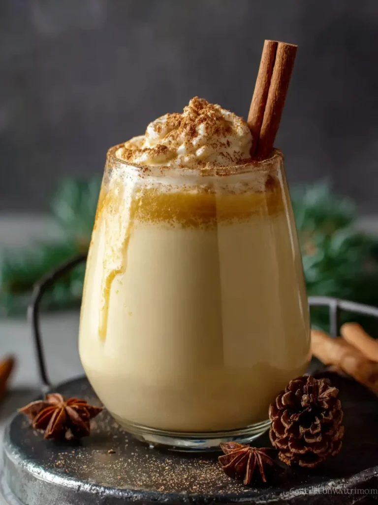 Non-Alcoholic Homemade Eggnog First Image