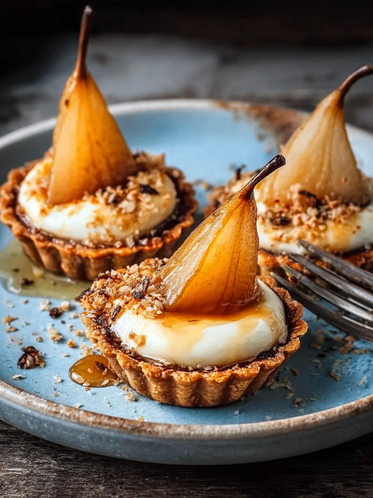 Irresistible Roasted Pear and Mascarpone Tartlets Recipe First Image