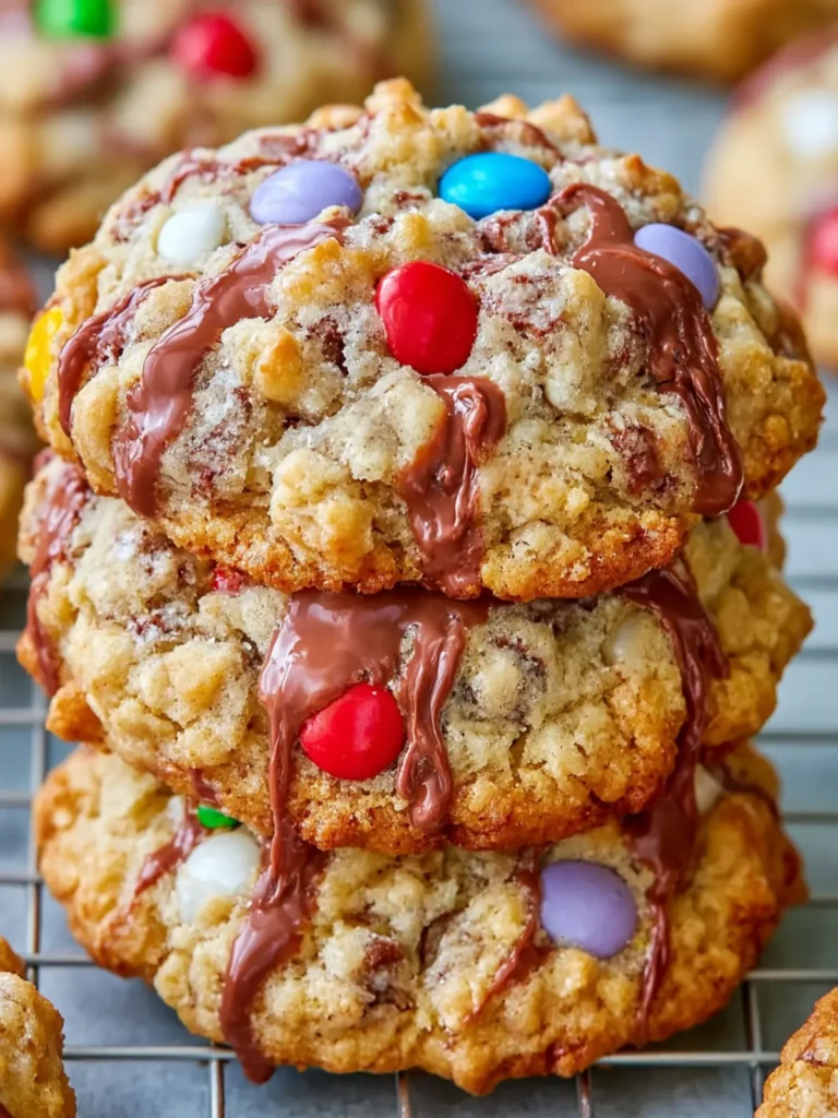 Gluten Free Flourless Monster Cookies First Image