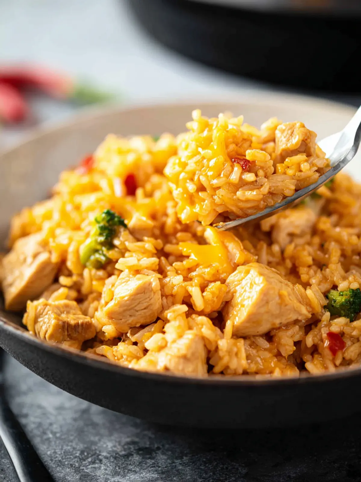 Cheesy Instant Pot Chicken and Rice First Image