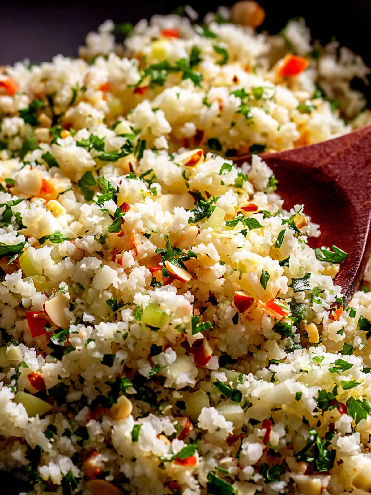Delightful Herb and Almond Cauliflower Rice Recipe First Image