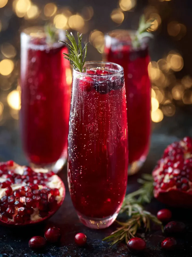 Virgin Pomegranate and Cranberry Bellini First Image