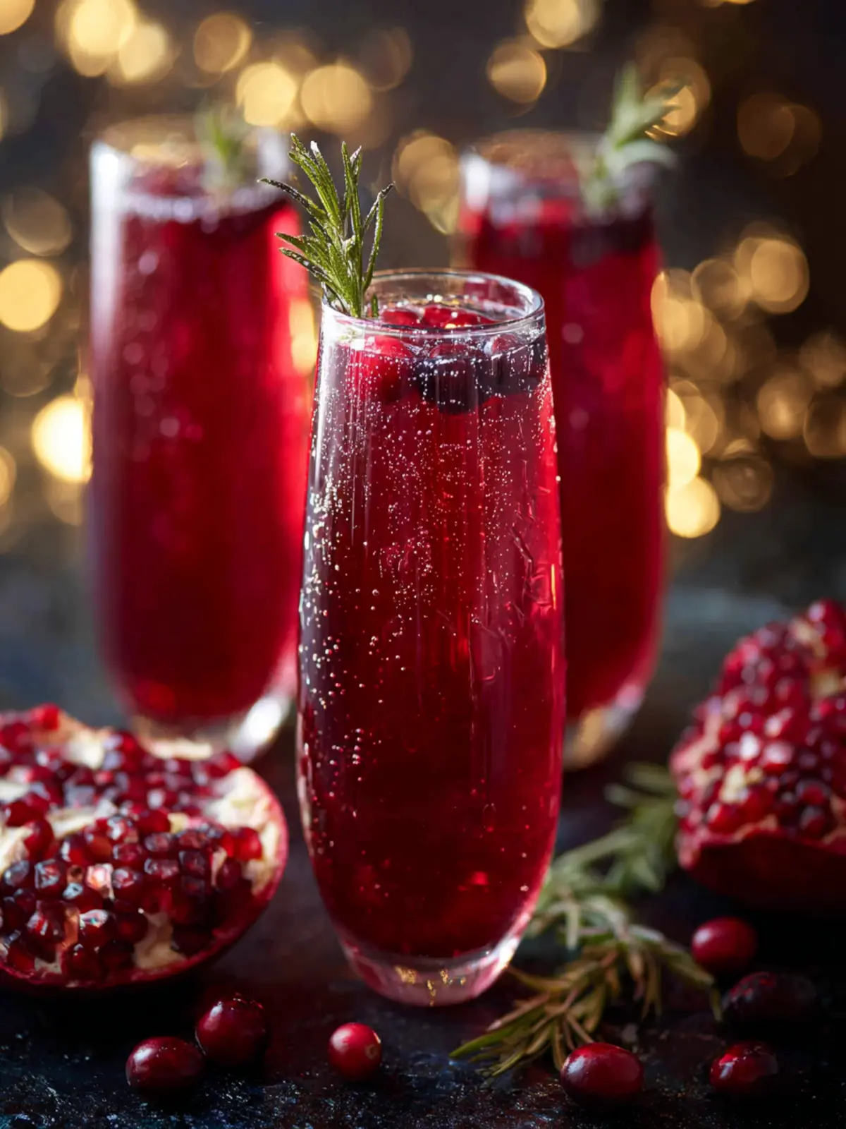 Virgin Pomegranate and Cranberry Bellini First Image