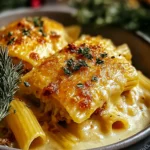 Cheesy Christmas Stuffed Pasta First Image