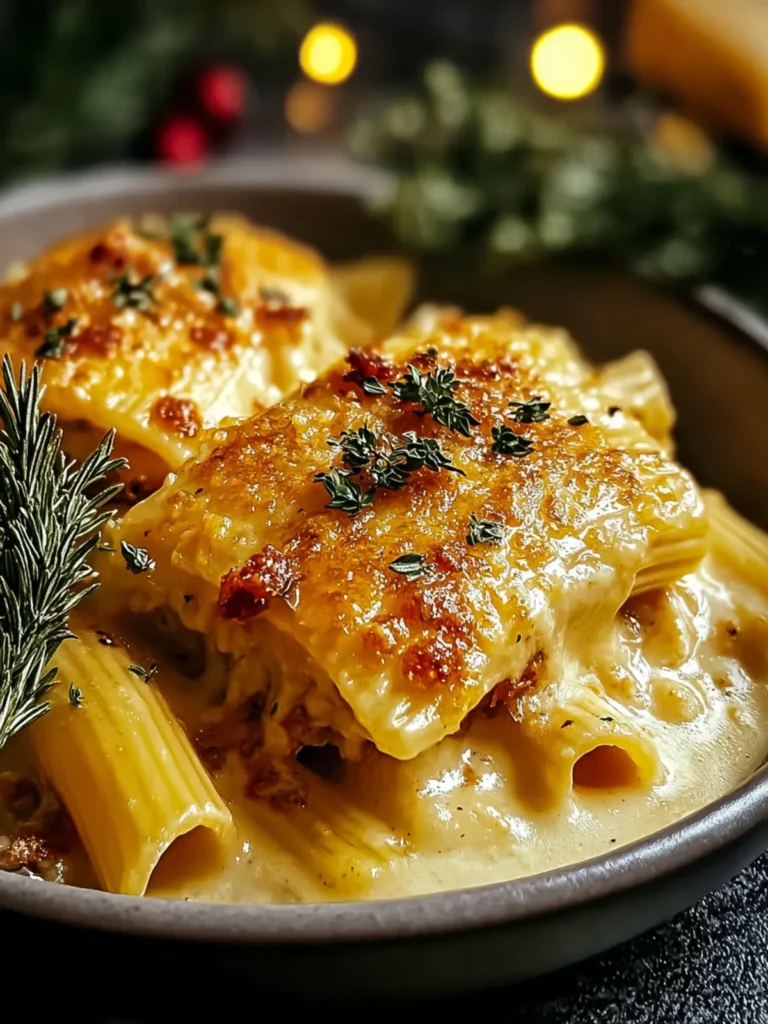 Cheesy Christmas Stuffed Pasta First Image