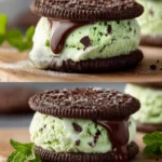 Homemade Mint Chip Oreos | Easy Chocolate Mint Cookies Recipe First Image