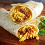 Chorizo and Eggs Burritos First Image