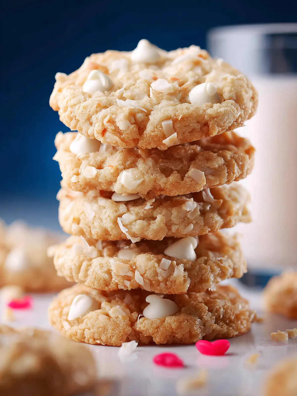 White Chocolate and Coconut Cookies First Image