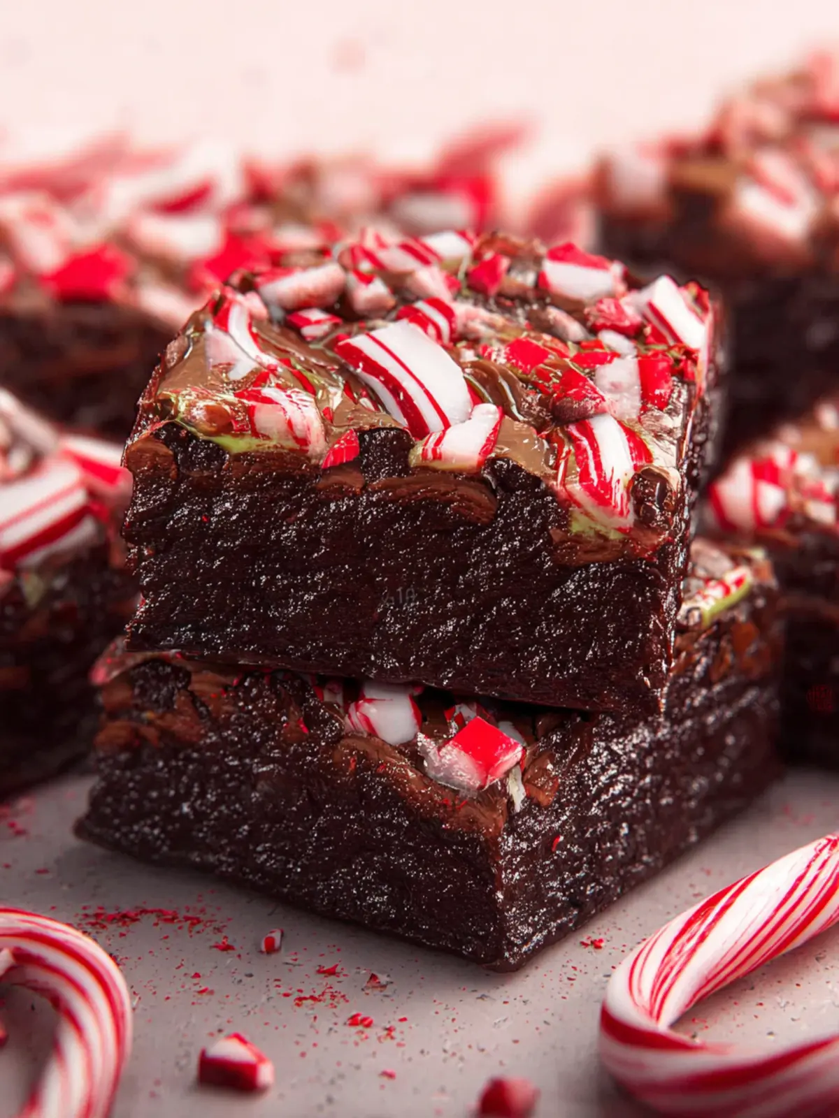 Candy Cane Brownies First Image