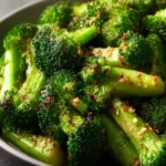 Crispy Garlic Air Fryer Broccoli First Image