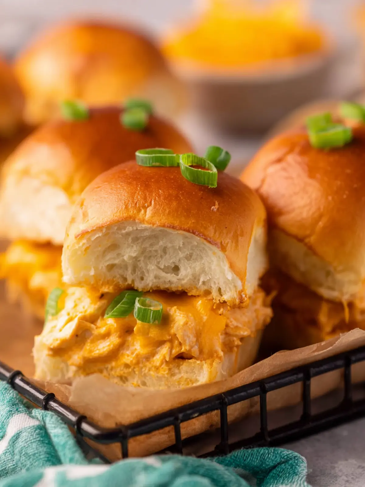 Easy Buffalo Chicken Dip Sliders Recipe First Image