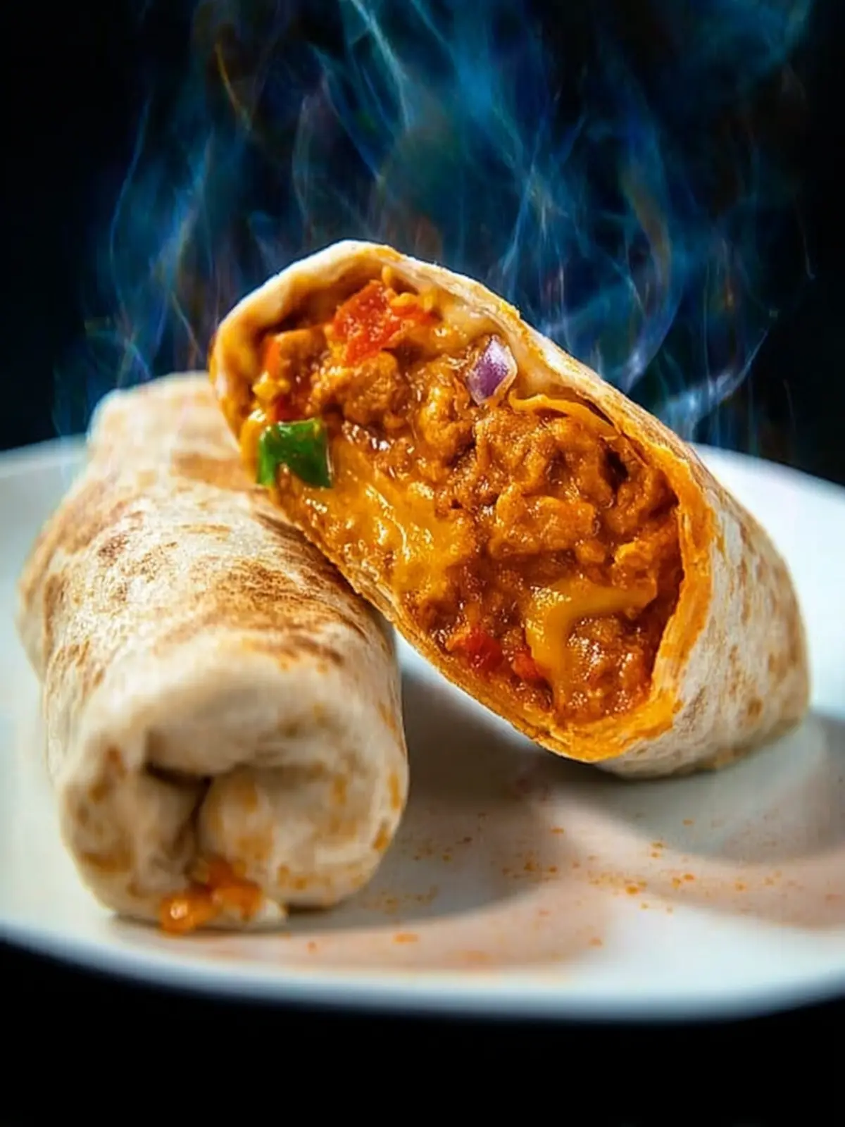 Frozen Burrito in Air Fryer First Image