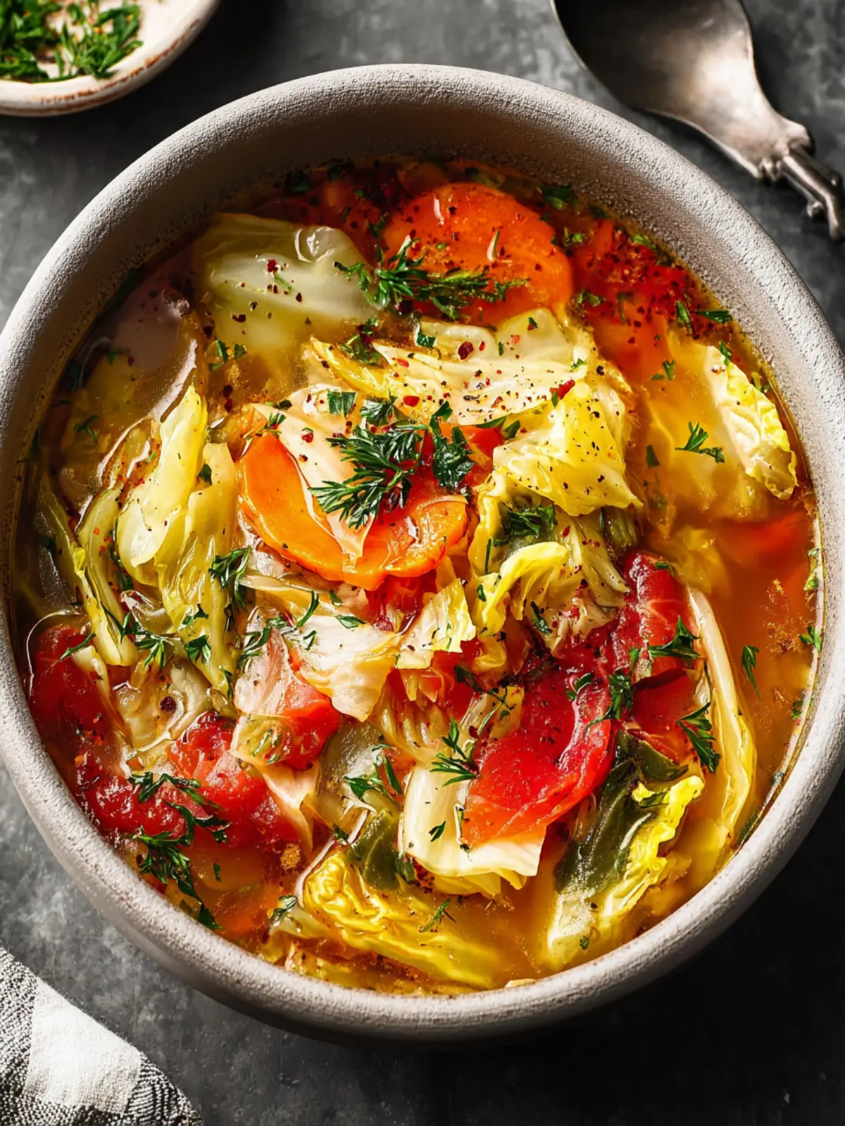 Garlicky Cabbage Soup First Image