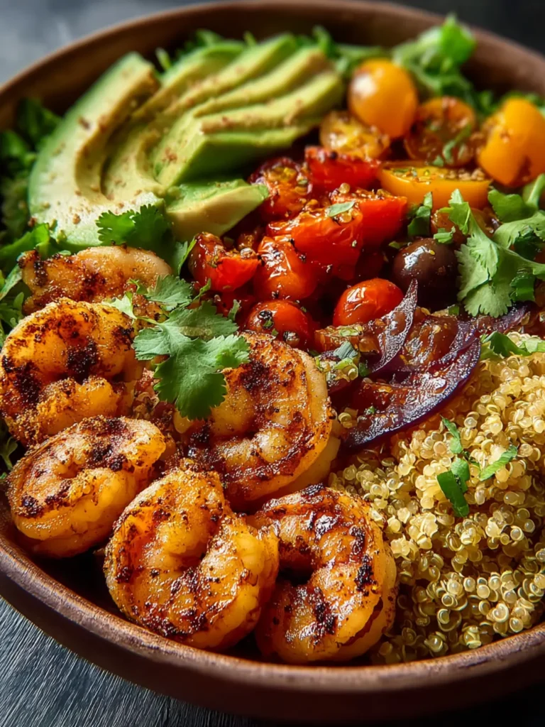 Healthy Grilled Shrimp Quinoa Bowl First Image