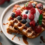 Healthy Waffle Recipe First Image