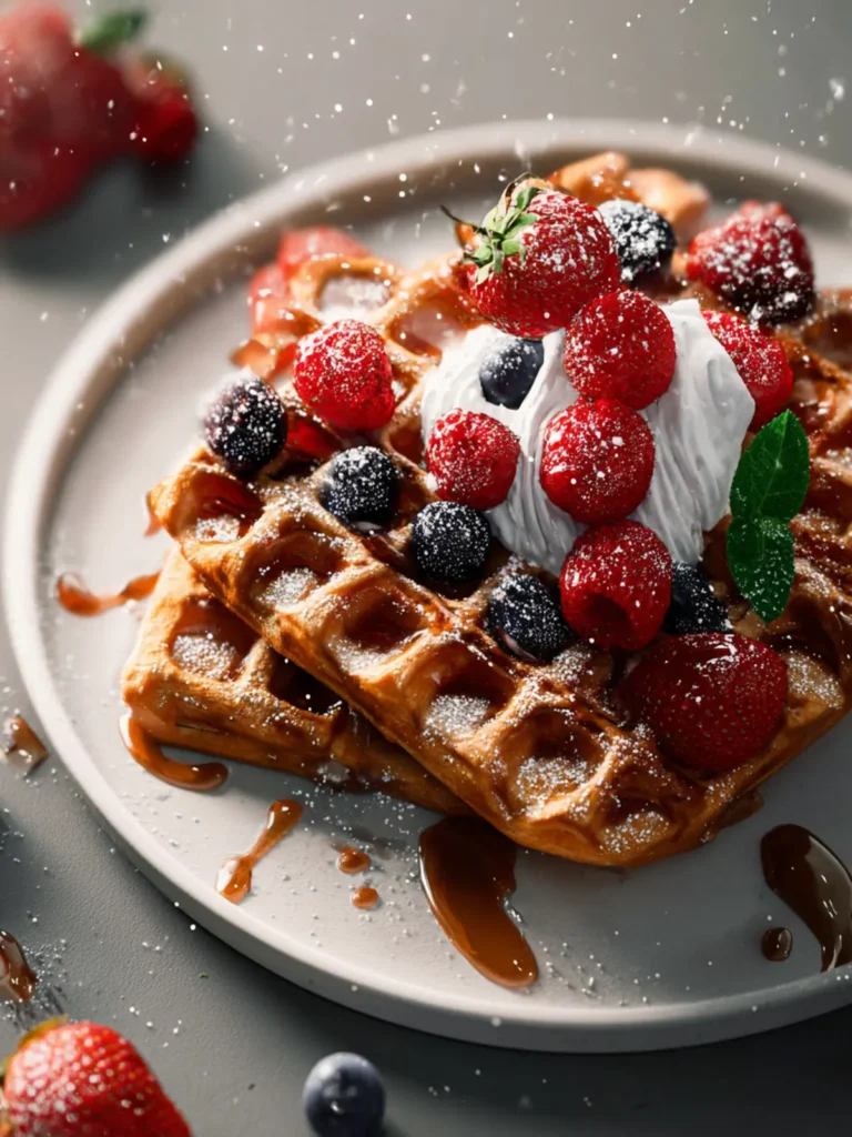 Healthy Waffle Recipe First Image