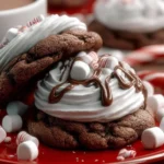 Hot Cocoa Cookies with Marshmallow Frosting First Image