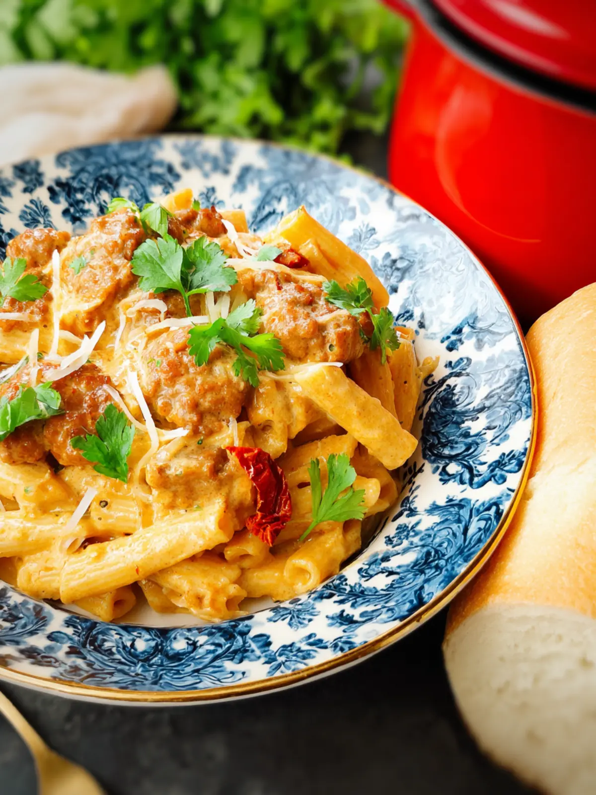 Instant Pot Creamy Sausage Pasta First Image