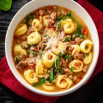 Italian Sausage Tortellini Soup Recipe First Image