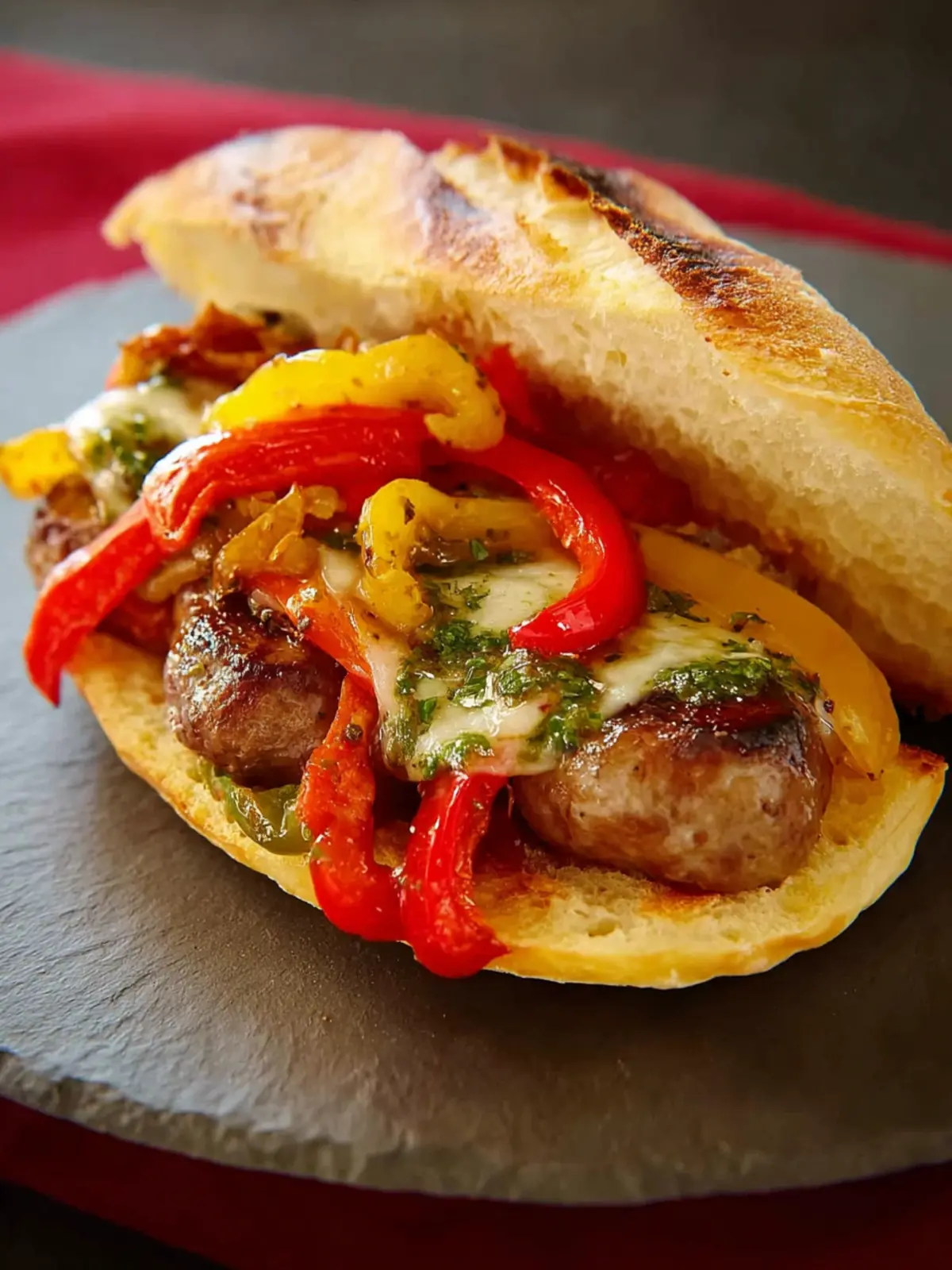 Italian Sausage and Pepper Sandwich First Image