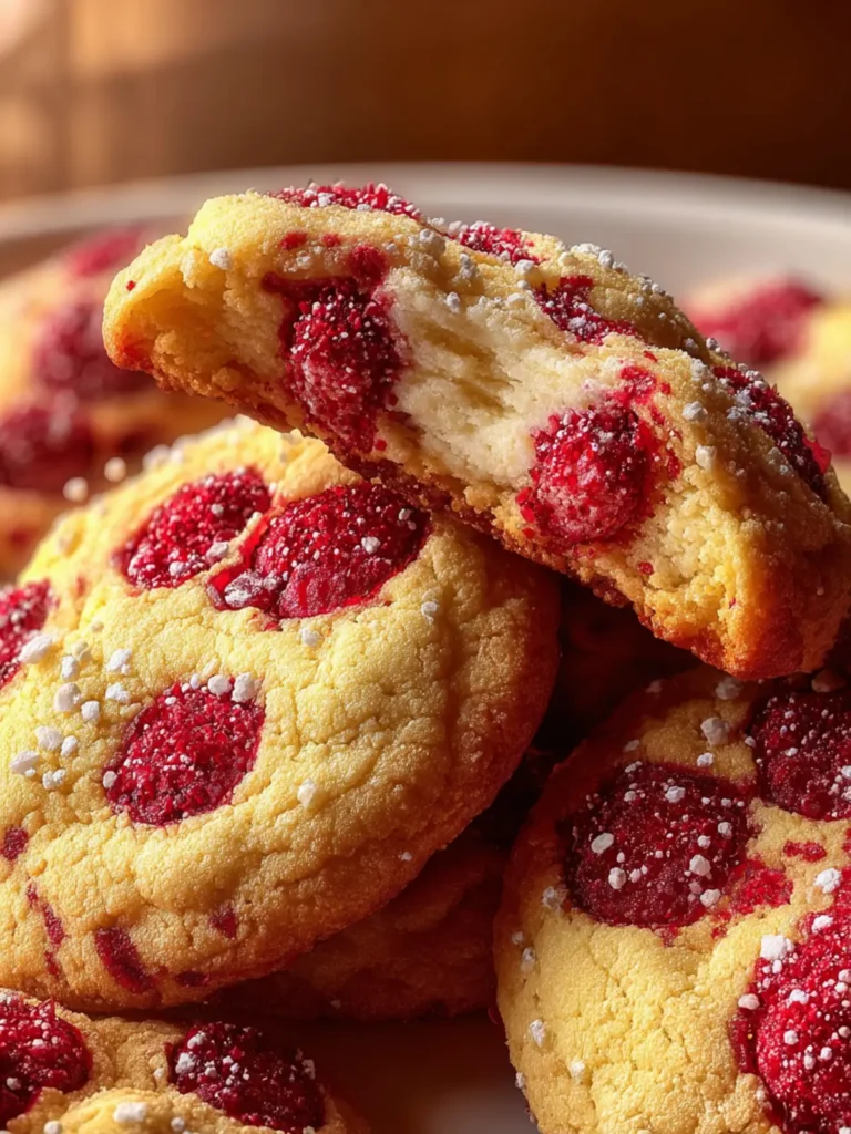 Lemon Raspberry Cookies First Image