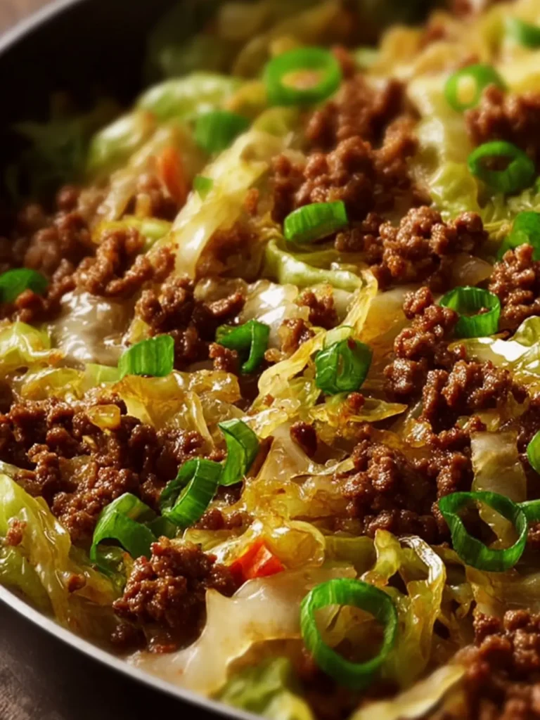 Low-Carb Ground Beef and Cabbage First Image