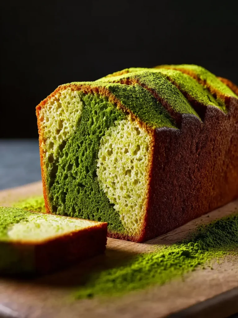 Matcha Pound Cake First Image