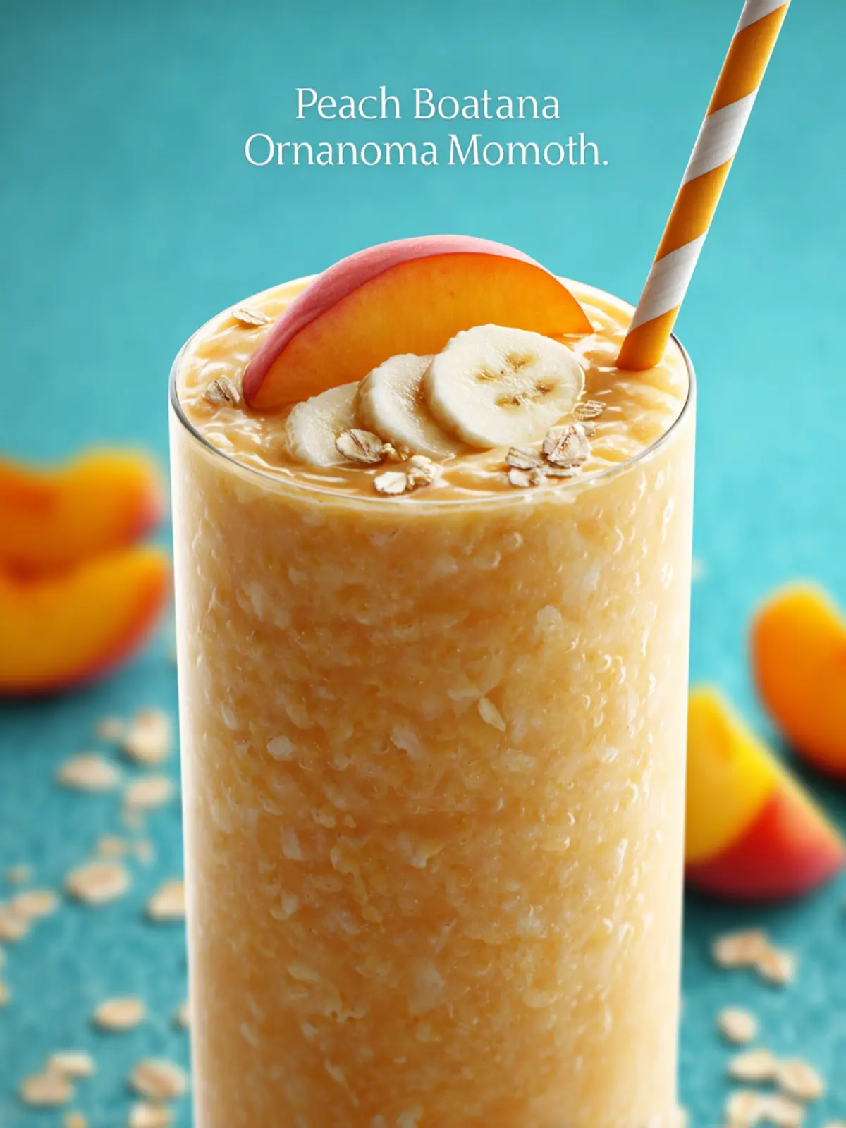 Peach-Banana Oatmeal Smoothie First Image