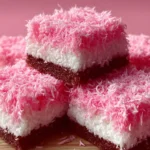 Pink Coconut Snowball Cake Bars First Image