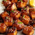 Crispy Honey Garlic Salmon Bites First Image