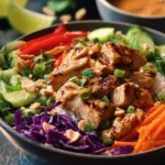 30-Minute Thai Peanut Chicken Bowl First Image