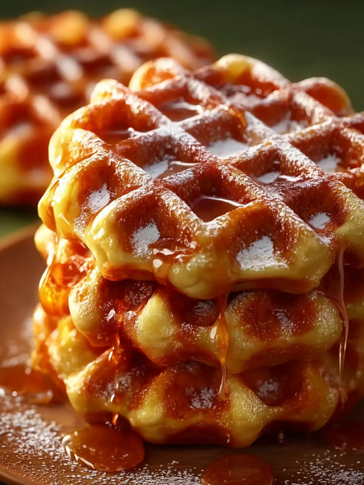 Apple Fritter Waffle Donuts First Image