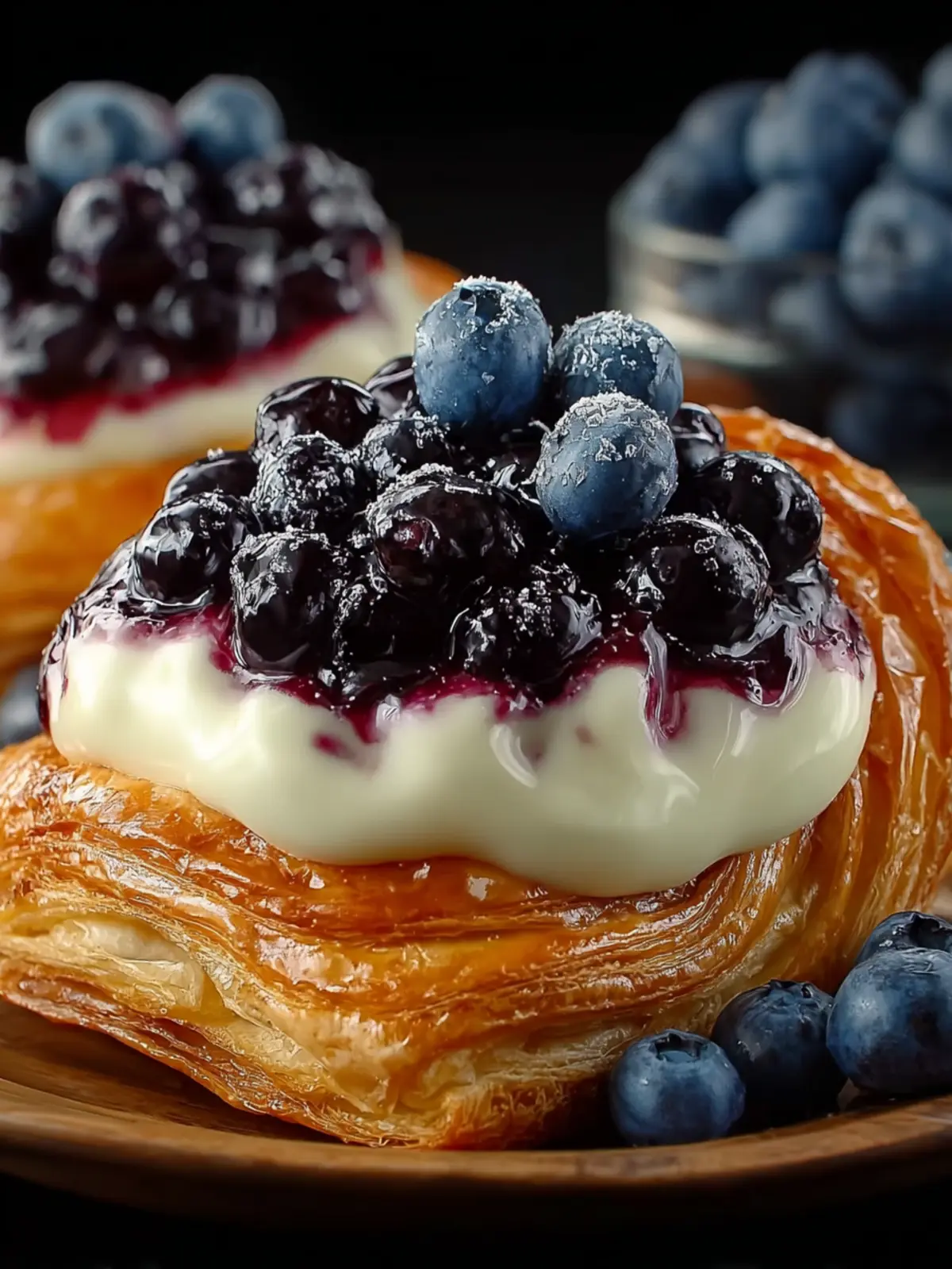 Decadent Blueberry Cream Cheese Danish First Image