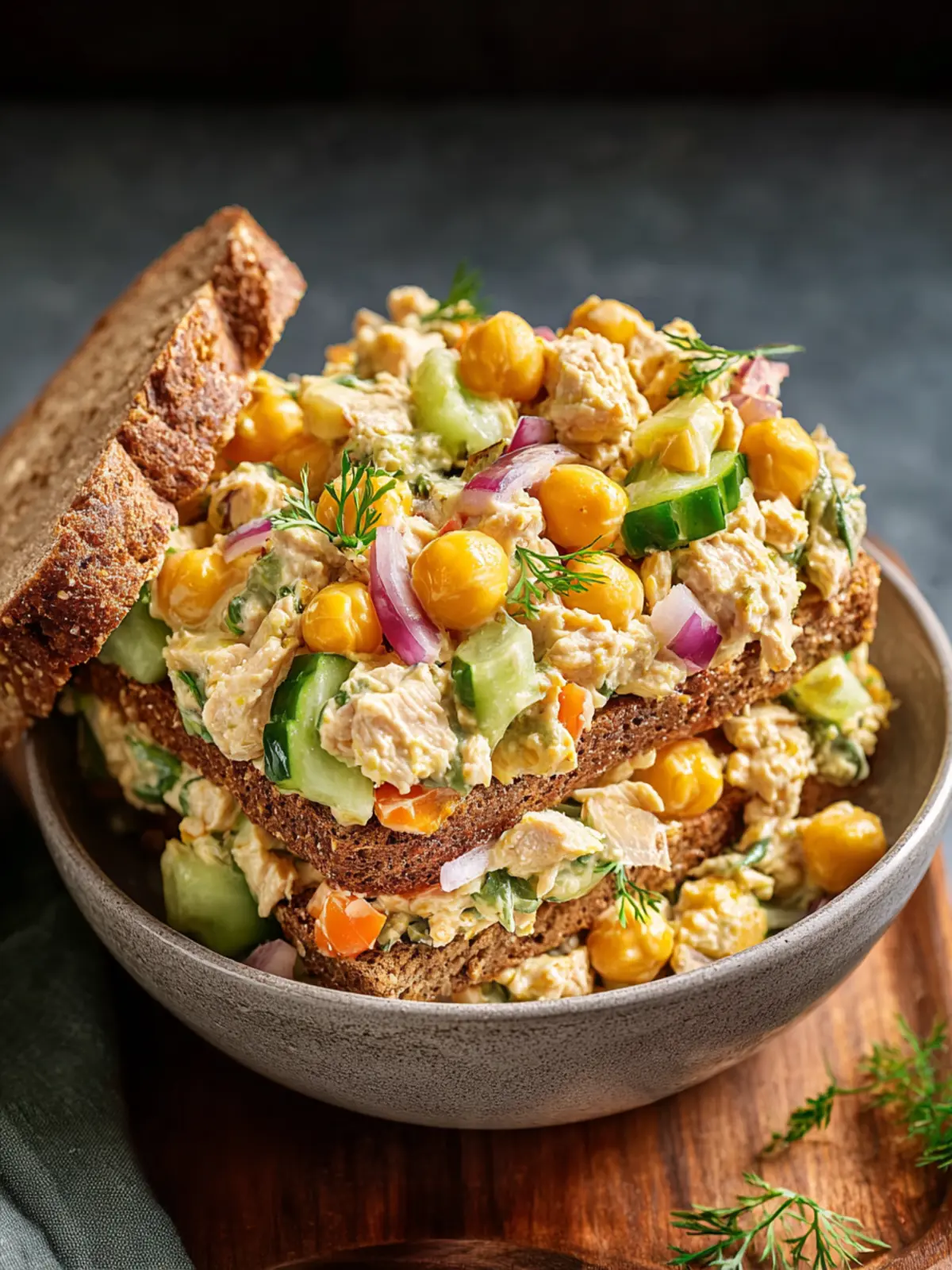 Flavorful Chickpea Tuna Salad Recipe for a Tasty Twist First Image