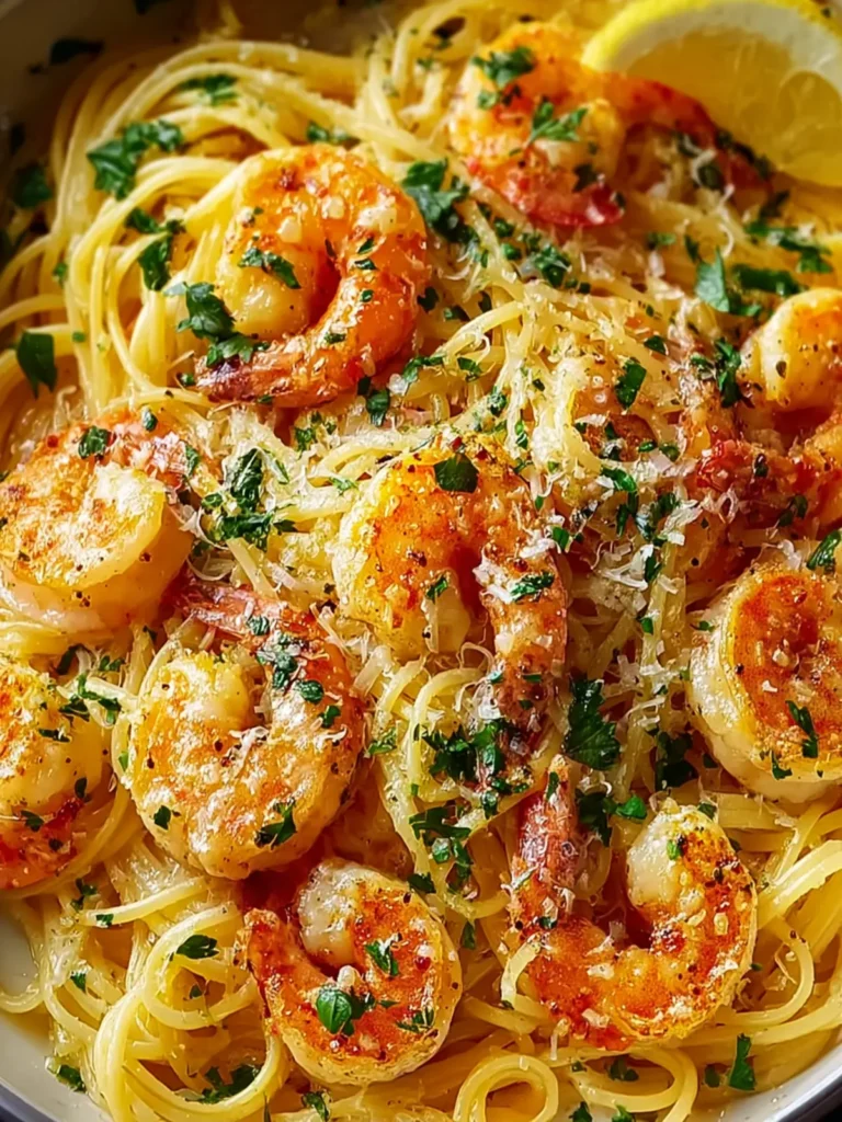 Garlic Butter Shrimp Scampi Pasta First Image
