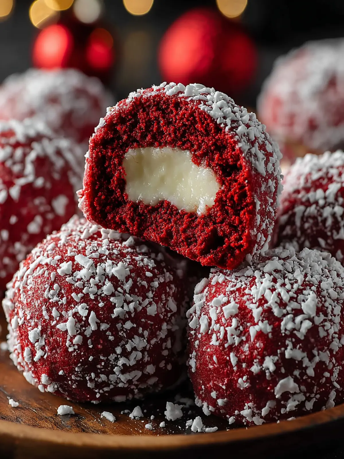 Irresistible Red Velvet Snowball Cookies Recipe Delight First Image