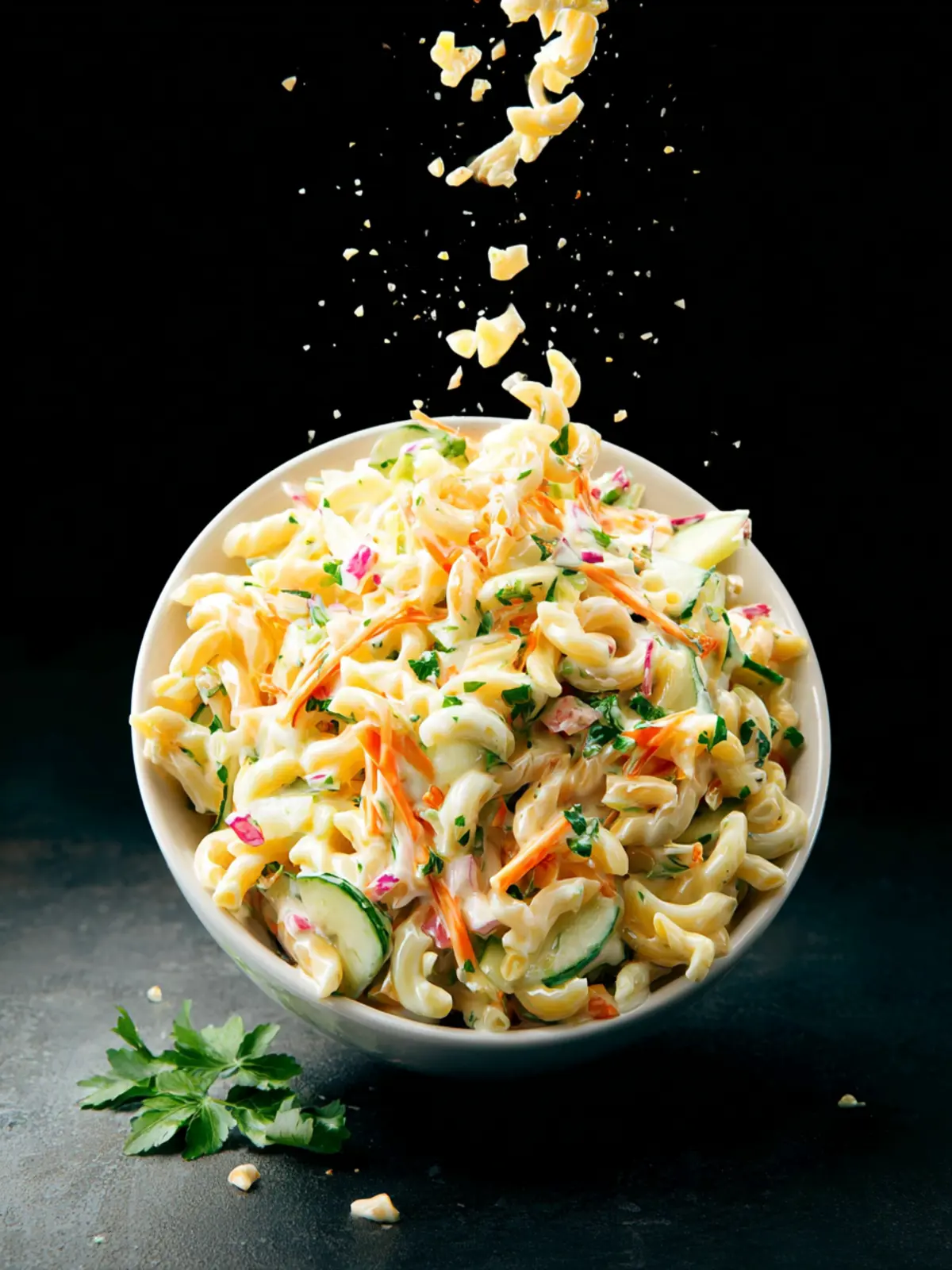 Macaroni Coleslaw Salad First Image