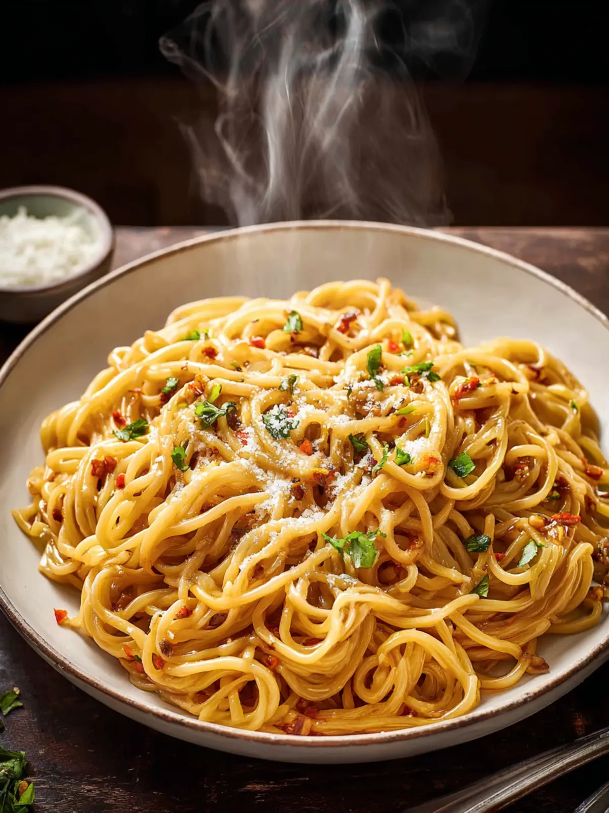 Sticky Honey Garlic Pasta First Image