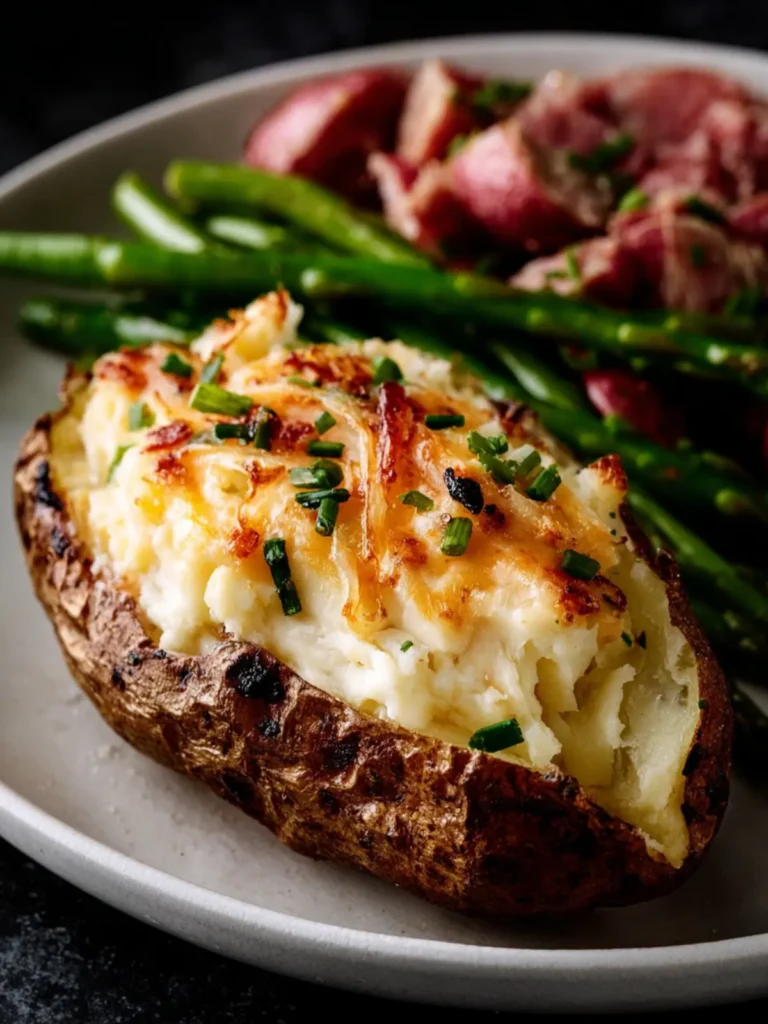 Cheesy Twice Baked Potatoes First Image