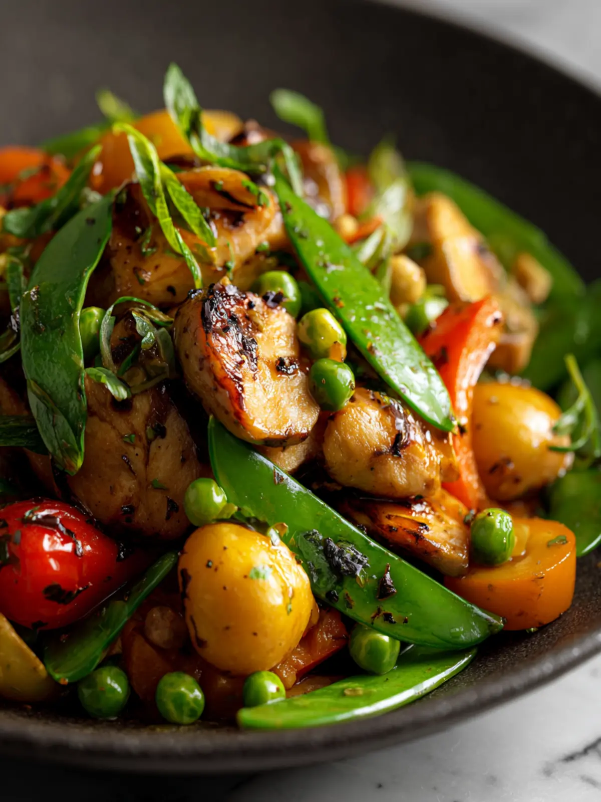 Chicken Peas Stir Fry First Image