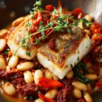 Cod with chorizo and white beans First Image