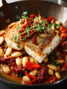 Cod with chorizo and white beans First Image