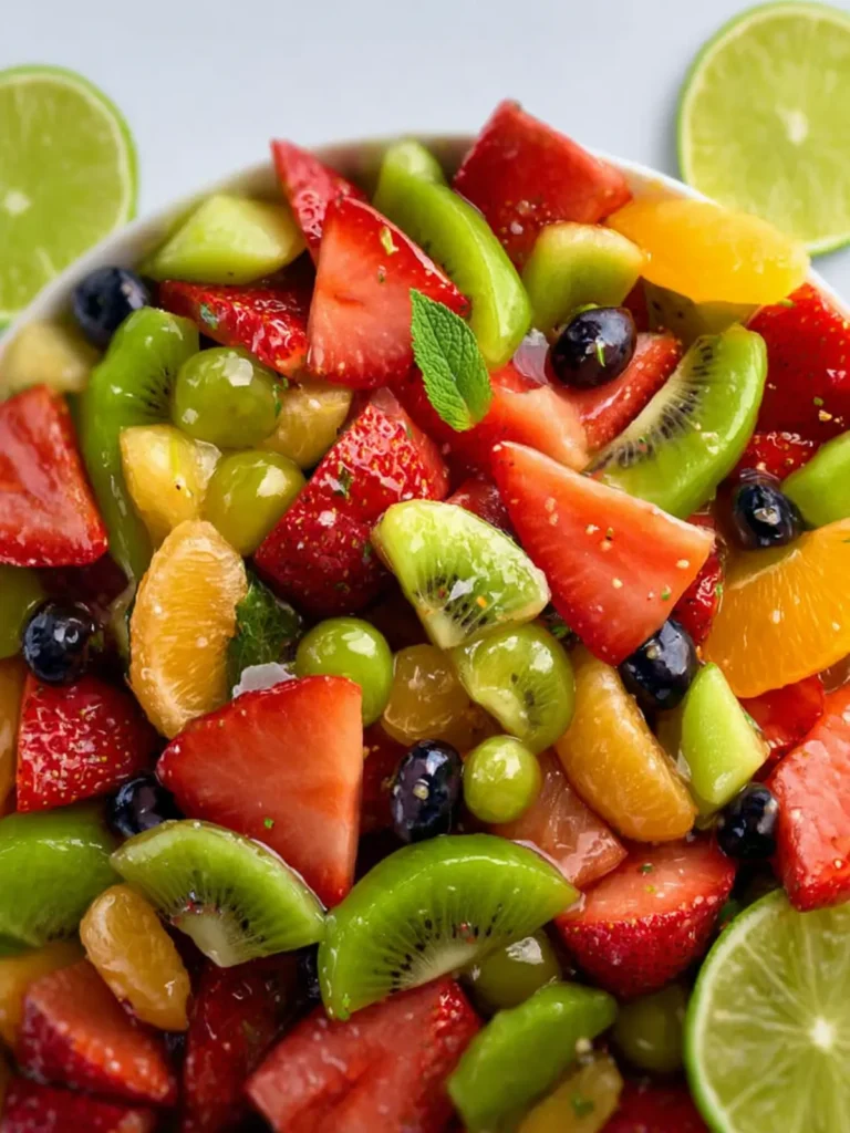 Fruit Salad with Honey Lime Dressing First Image
