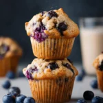 Greek Yogurt Blueberry Muffins First Image