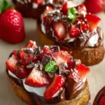 Ultimate Chocolate Strawberry Bruschetta Dessert Delight First Image