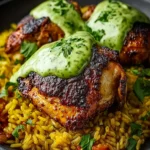Ultimate Peruvian Chicken And Rice With Green Sauce First Image